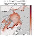 ANN Climatology Map of Northern-Hemisphere Sea Ice Melting