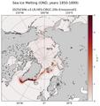 OND Climatology Map of Northern-Hemisphere Sea Ice Melting