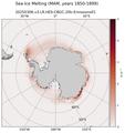 MAM Climatology Map of Southern-Hemisphere Sea Ice Melting