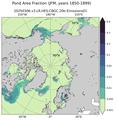 JFM Climatology Map of Northern-Hemisphere Fraction of Cell Covered in Ponds