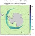 JJA Climatology Map of Southern-Hemisphere Fraction of Cell Covered in Ponds
