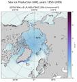 AMJ Climatology Map of Northern-Hemisphere Sea Ice Production
