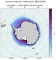 MAM Climatology Map of Southern-Hemisphere Sea Ice Production