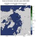 JAS Climatology Map of Northern-Hemisphere Snow-ice Formation Rate