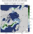 JFM Climatology Map of Northern-Hemisphere Snow-ice Formation Rate