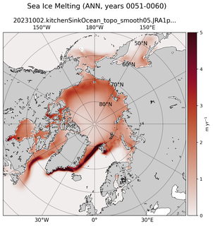 ANN ANN Climatology Map of Northern-Hemisphere Sea Ice Melting