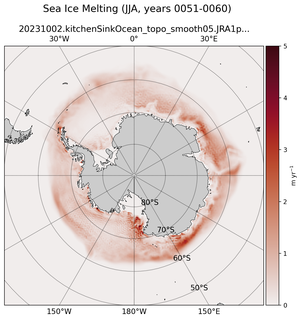 JJA JJA Climatology Map of Southern-Hemisphere Sea Ice Melting
