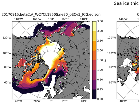 Northern-Hemisphere Sea-Ice Thicknesss