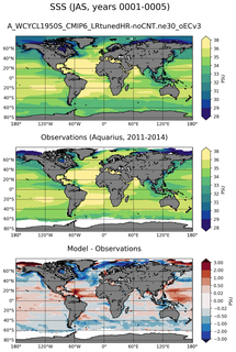 JAS Mean Sea Surface Salinity