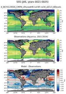 JAS Mean Sea Surface Salinity