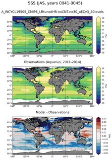 JAS Mean Sea Surface Salinity