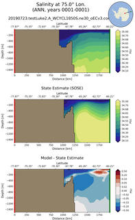 ANN Salinity at 75.0$\degree$ Lon. ANN