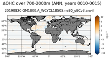 ANN Anomaly in Ocean Heat Content over 700-2000m
