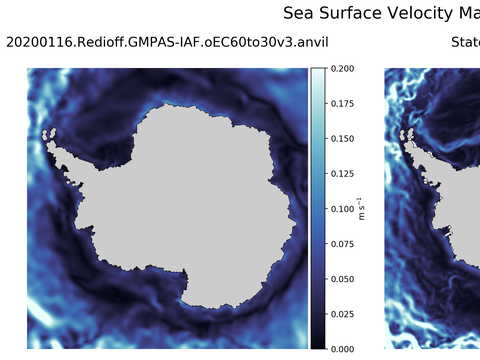 Antarctic Velocity Magnitude