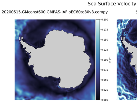 Antarctic Velocity Magnitude