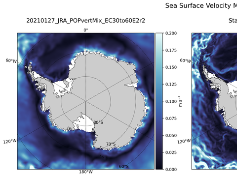 Antarctic Velocity Magnitude