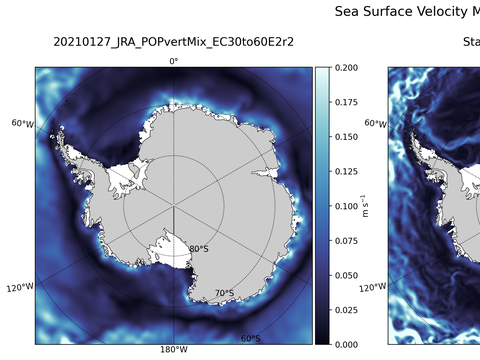 Antarctic Velocity Magnitude