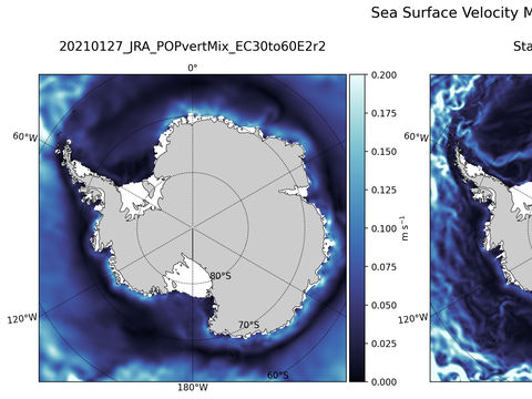 Antarctic Velocity Magnitude