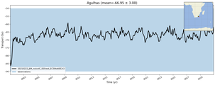 Transport through the Agulhas Transect