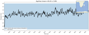 Transport through the Agulhas Transect