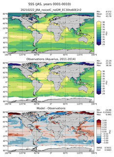 JAS Mean Sea Surface Salinity