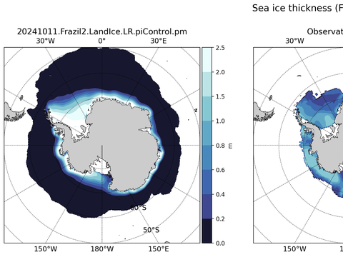 Antarctic Extended Southern-Hemisphere Sea-Ice Thickness