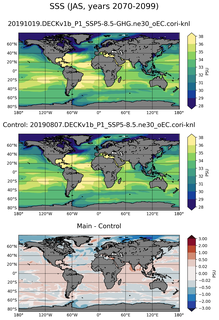 JAS Mean Sea Surface Salinity