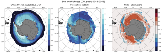 ON Climatology Map of Southern-Hemisphere Sea-Ice Thickness.