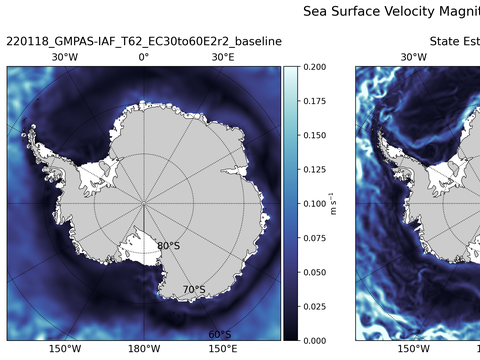 Antarctic Velocity Magnitude