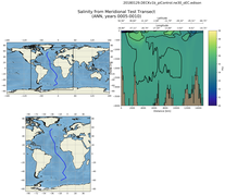 ANN Salinity from Meridional Test Transect