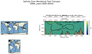 ANN Salinity from Meridional Test Transect
