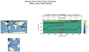 ANN Salinity from Zonal Test Transect