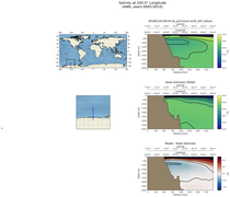 ANN Salinity at 240.0$\degree$ Longitude ANN