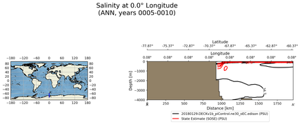 ANN Salinity at 0.0$\degree$ Longitude ANN