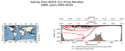 ANN Salinity from WOCE A12 Prime Meridian ANN