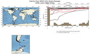 ANN Salinity from WOCE A21 Drake Passage ANN