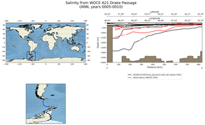 ANN Salinity from WOCE A21 Drake Passage ANN