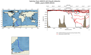 ANN Salinity from WOCE A23 South Atlantic ANN