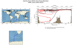 ANN Salinity from WOCE A12 Prime Meridian ANN