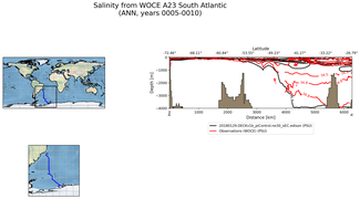 ANN Salinity from WOCE A23 South Atlantic ANN