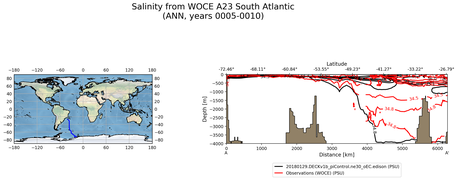 ANN Salinity from WOCE A23 South Atlantic ANN