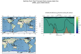 ANN Salinity from Test Transect that crosses date line