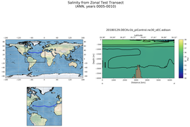 ANN Salinity from Zonal Test Transect