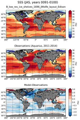 JAS Mean Sea Surface Salinity