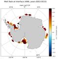 ANN Antarctic Melt Rate at Interface