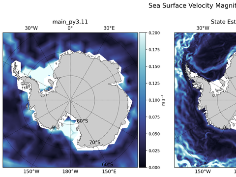 Antarctic Velocity Magnitude