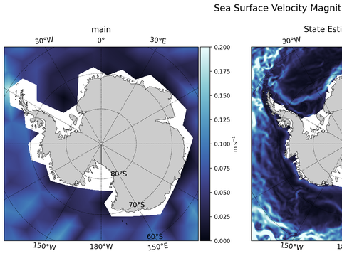 Antarctic Velocity Magnitude