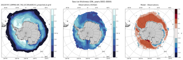 ON Climatology Map of Southern-Hemisphere Sea-Ice Thickness.