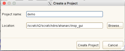 inspector create project