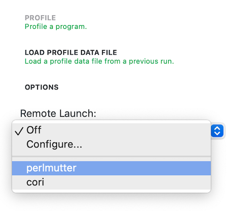 MAP Reverse Connect window